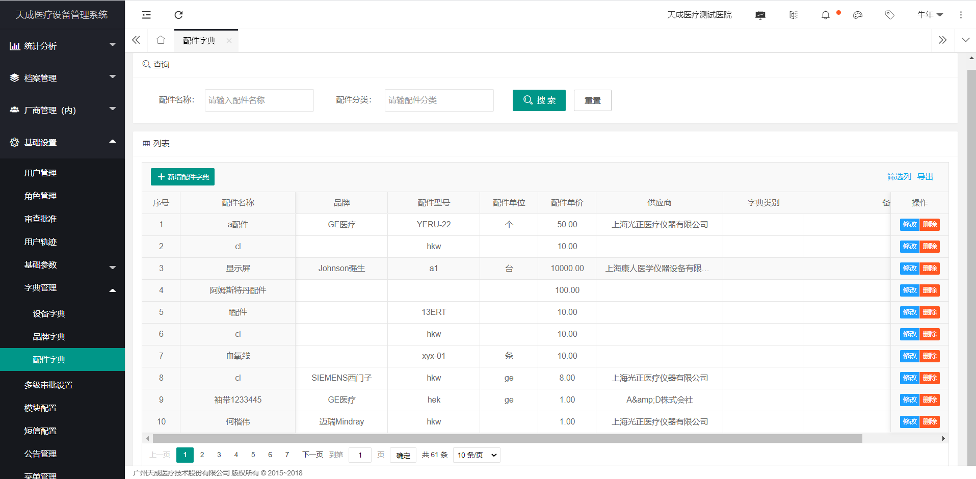 配件字典