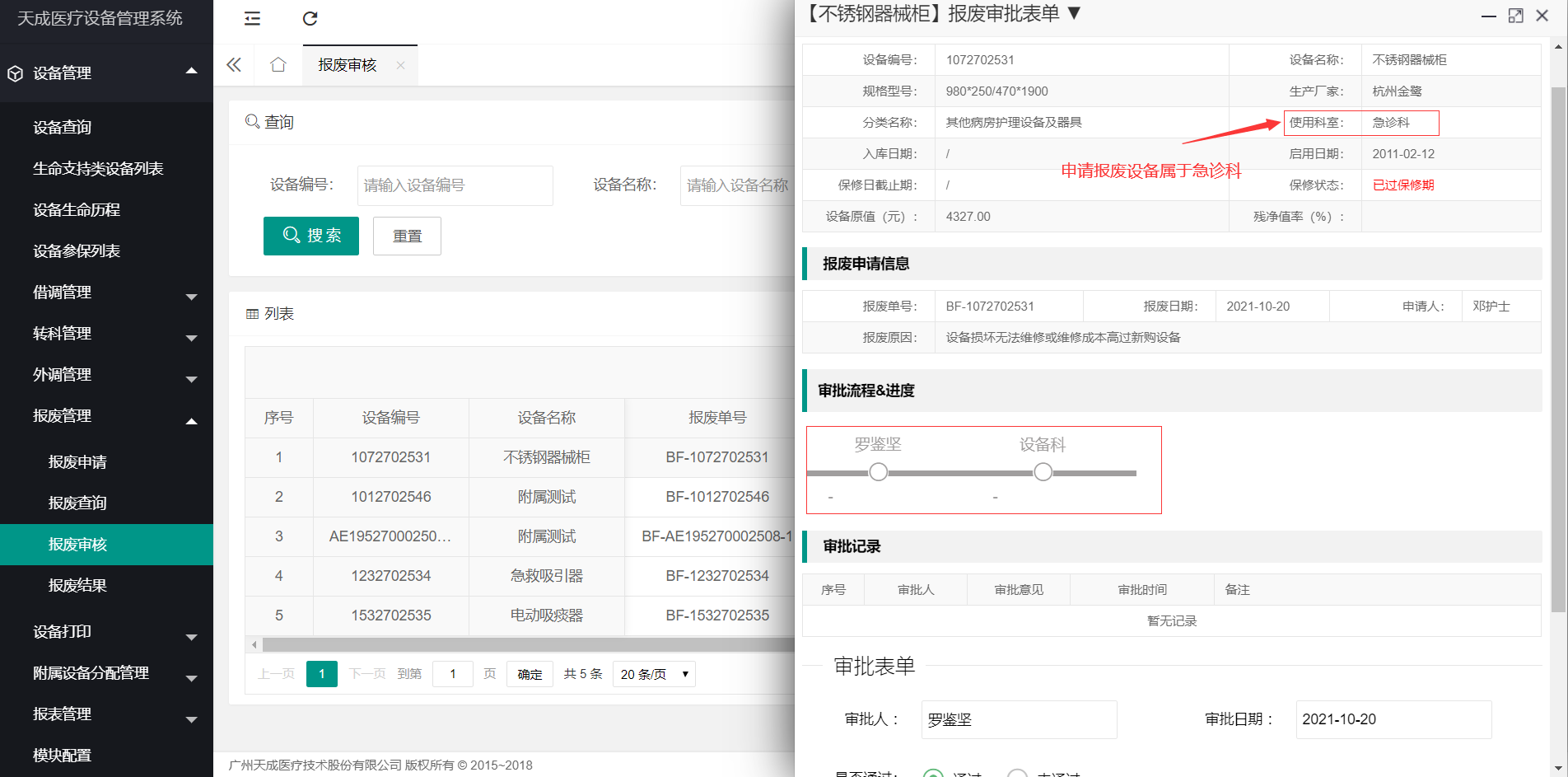 报废审批